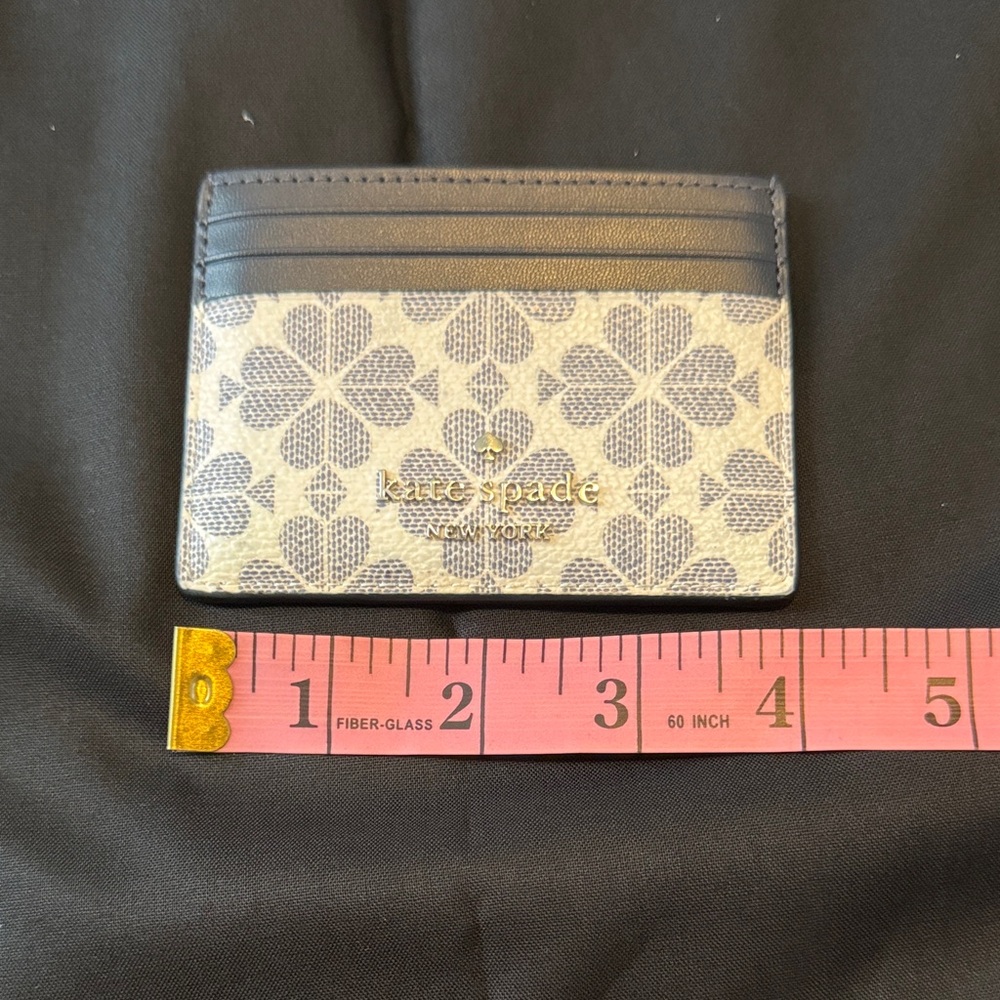 Kate Spade Blue and White Floral Card Holder